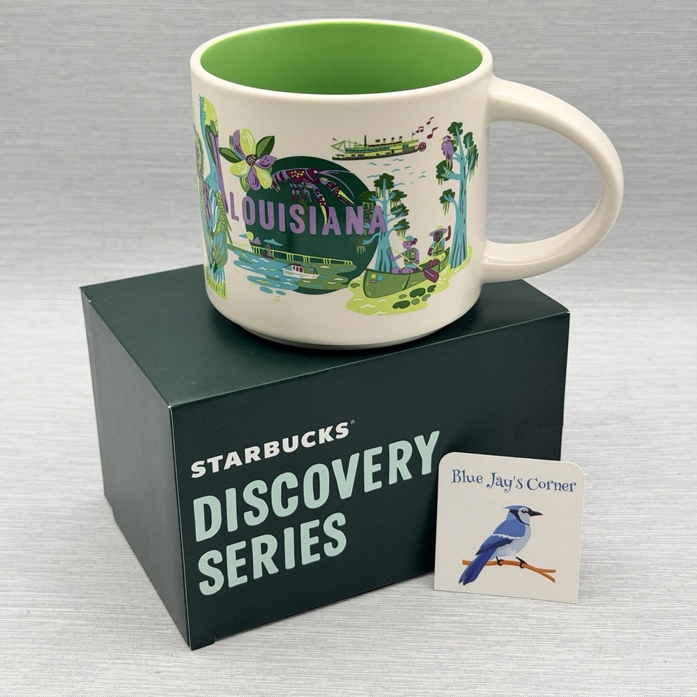 Starbucks Louisiana Mug Discovery Series 2024 Stackable Coffee Cup Souvenir 14oz